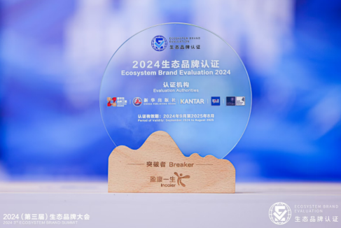 连续两年大健康唯一！盈康一生入选生态品牌认证“突破者”(图1)