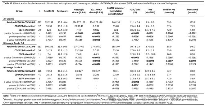 【文献学习】IDH突变型星形细胞瘤中EGFR改变是不良预后因素(图3)