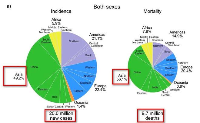 全球最新癌症统计报告出炉！185个国家、36种癌症的发病率和死亡率(图2)